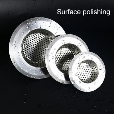 Stainless Steel Drain Hole Filter Kitchen Metal Sink Strainer Stopper Bath Basin Hair Catcher Trap Floor Waste Plug Sink