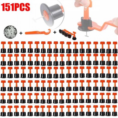 151pcs Level Wedges Tile Spacers For Flooring Wall Tile Spacer Carrelage Tile Leveling System Leveler Locator Spacers Plier