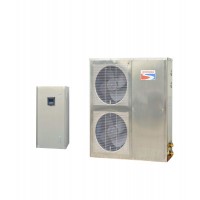 Painted Cabinet 3.8-9.5 Kw Air Source Heatpump Freestanding Dc Inverter Air To Water Heat Pump Chiller