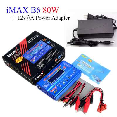 Battery Lipro Balance Charger iMAX B6 charger Lipro Digital Balance Charger + 12v 6A Power Adapter + Charging Cables